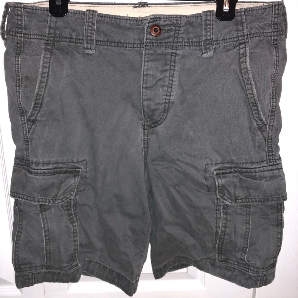 Grey Hollister cargo shorts